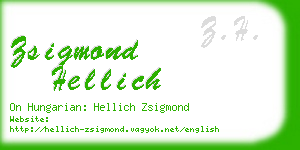 zsigmond hellich business card
